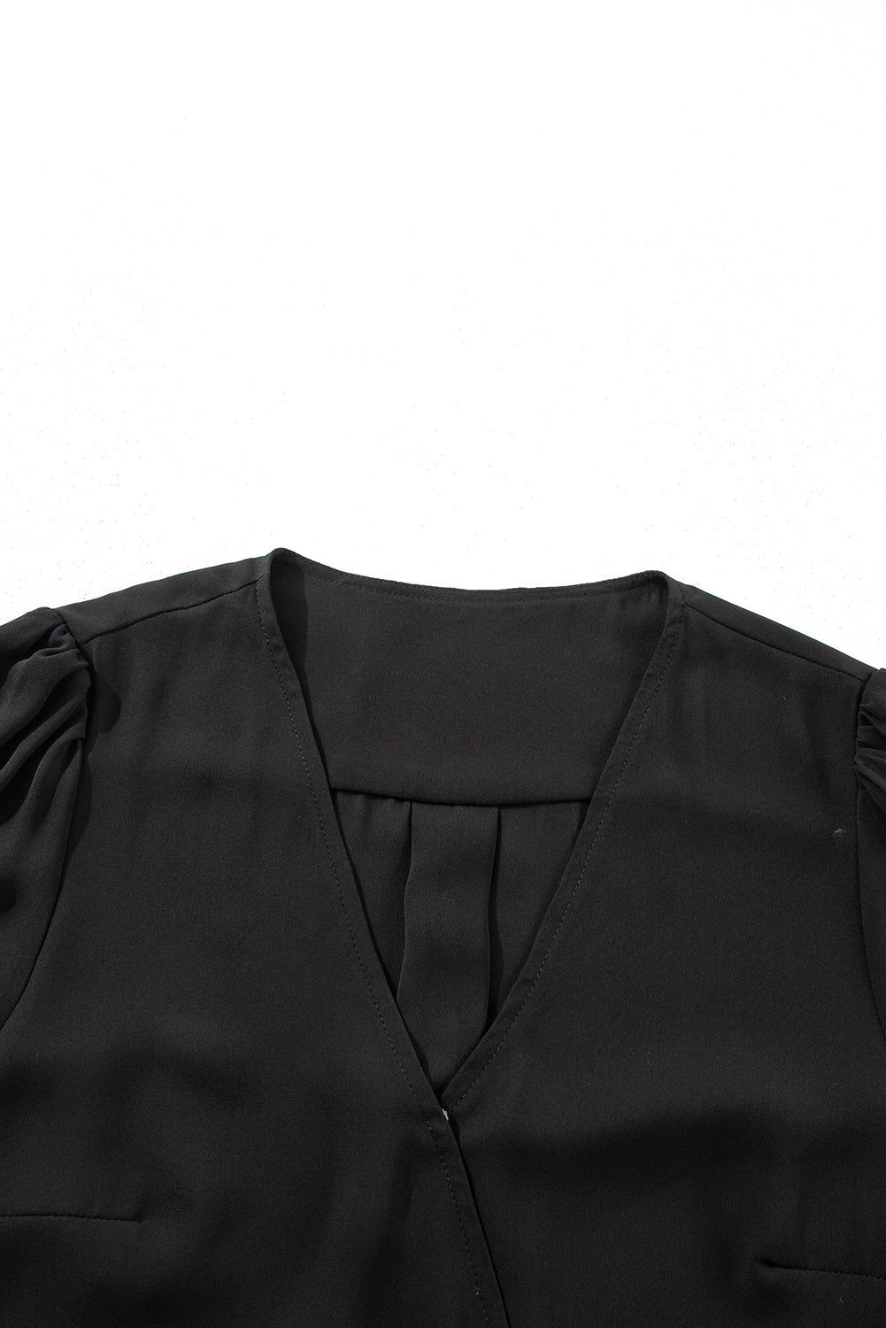 Lace Detail Surplice Long Sleeve Blouse - Classique Collection