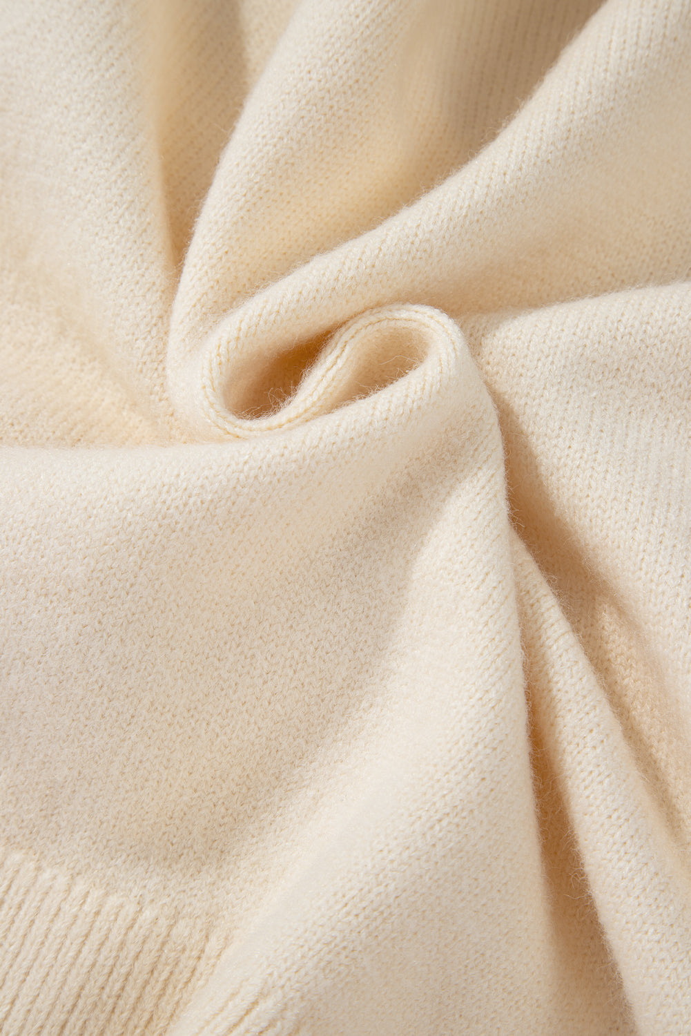 Bowknot Front V Neck Long Sleeve Cardigan - ClassiQ