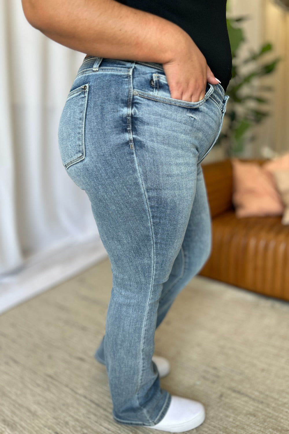 Judy Blue Full Size Medium Rise Bootcut Jeans - Classique Collection