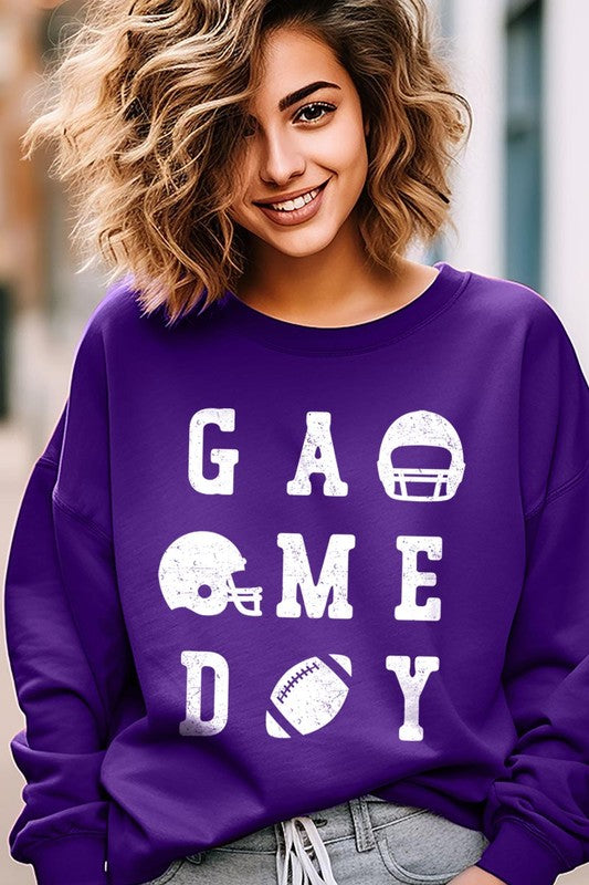 Gameday Football Graphic Fleece Sweatshirts - Classique Collection