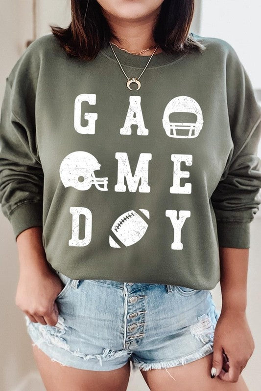 Gameday Football Graphic Fleece Sweatshirts - Classique Collection