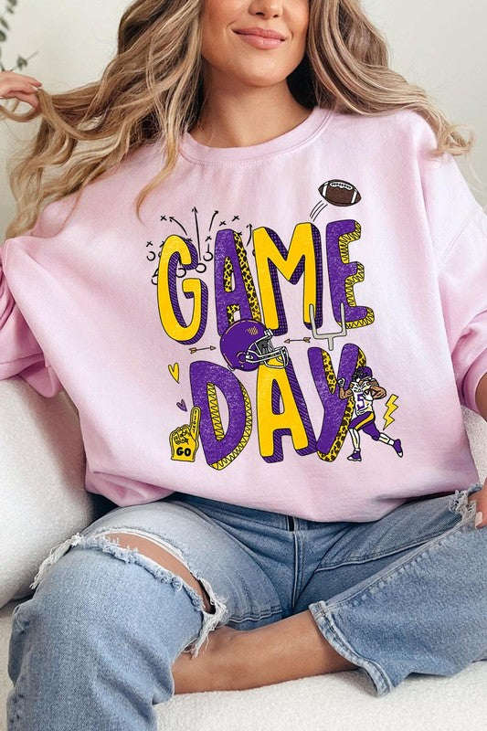 Game Day Football Graphic Fleece Sweatshirts - ClassiQ