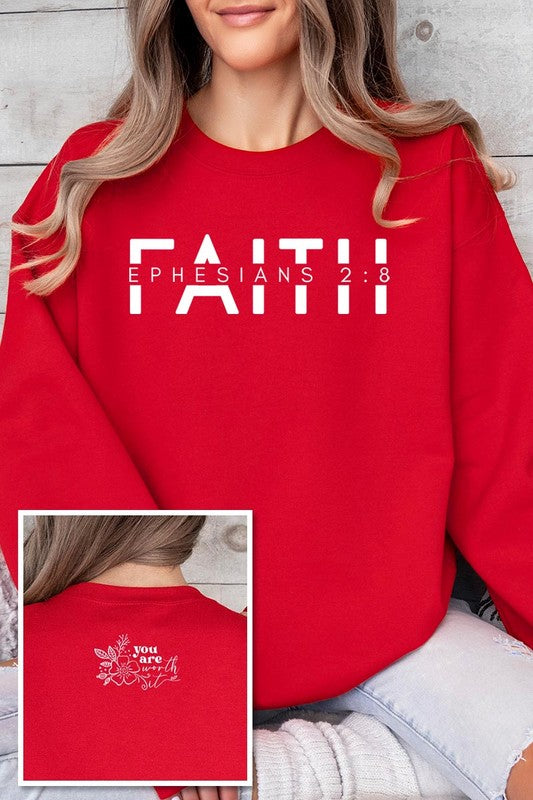 Bible Verse Front Back Graphic Fleece Sweatshirts - ClassiQ
