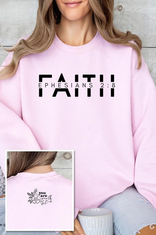 Bible Verse Front Back Graphic Fleece Sweatshirts - ClassiQ