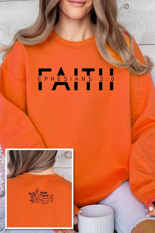 Bible Verse Front Back Graphic Fleece Sweatshirts - ClassiQ