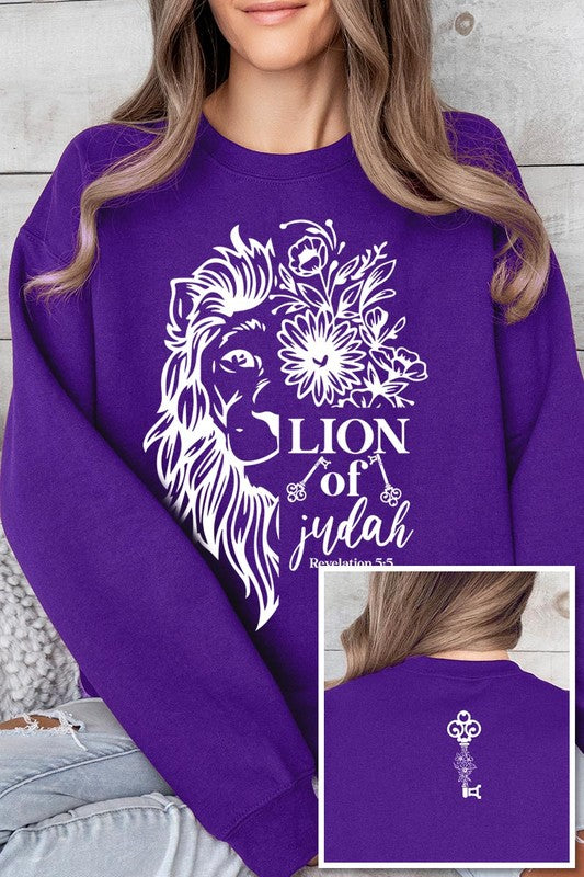 Bible Verse Front Back Graphic Fleece Sweatshirts - Classique Collection