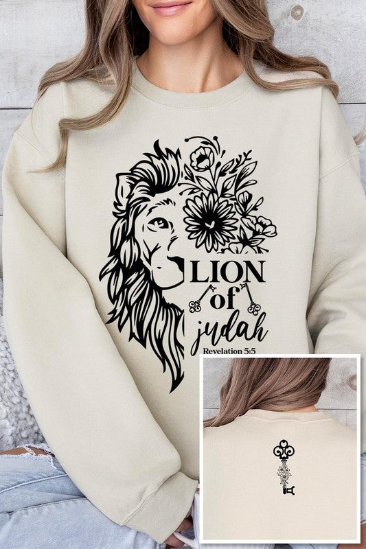 Bible Verse Front Back Graphic Fleece Sweatshirts - Classique Collection