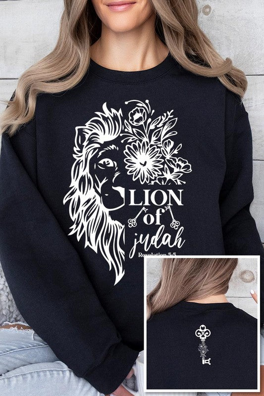 Bible Verse Front Back Graphic Fleece Sweatshirts - Classique Collection