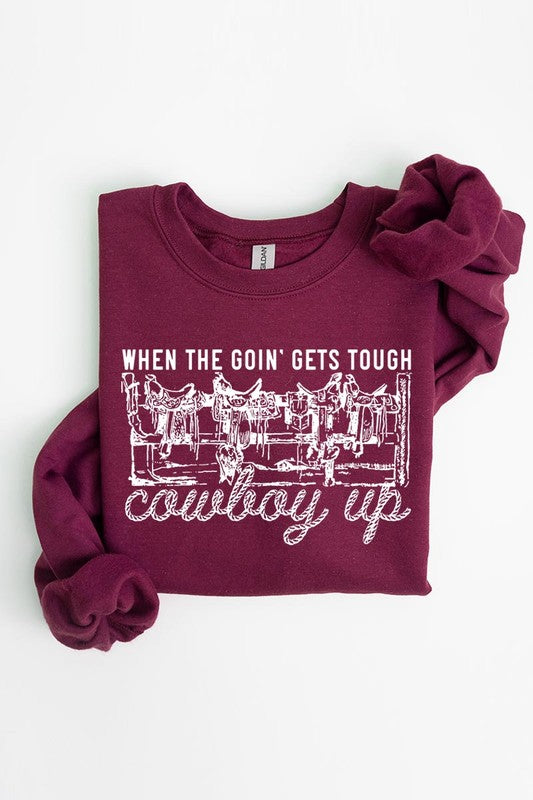 Cowboys Western Saddle Graphic Fleece Sweatshirts - Classique Collection