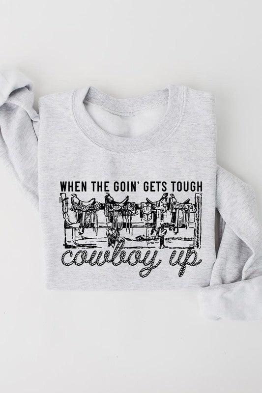 Cowboys Western Saddle Graphic Fleece Sweatshirts - Classique Collection