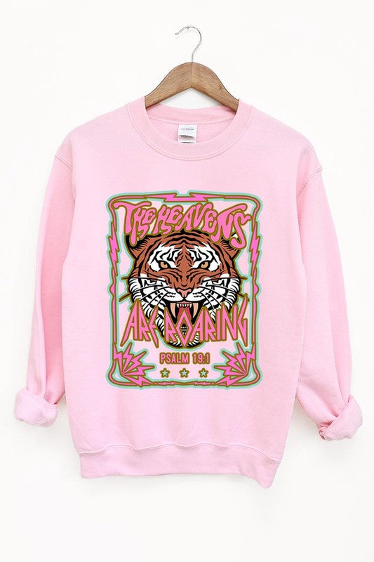 Heavens Roaring Tiger Graphic Sweatshirts - Classique Collection