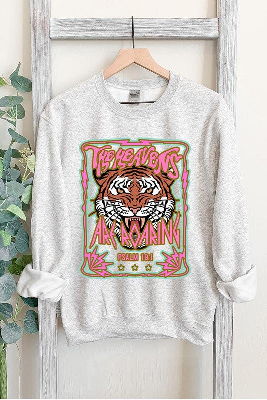 Heavens Roaring Tiger Graphic Sweatshirts - Classique Collection