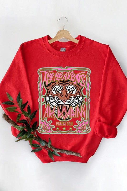 Heavens Roaring Tiger Graphic Sweatshirts - Classique Collection