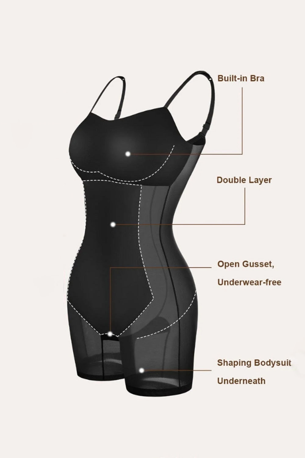 Basic Bae Built-In Shapewear Square Neck Short Sleeve Maxi Dress - Classique Collection