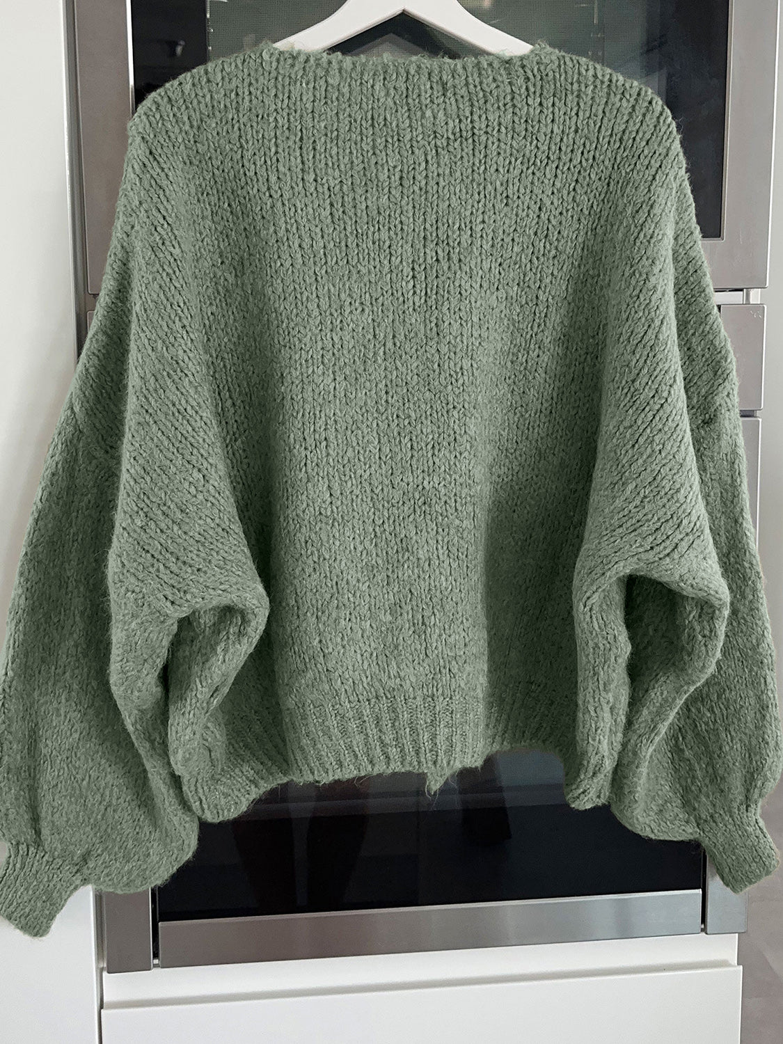 Tied Long Sleeve Dropped Shoulder Cardigan - ClassiQ