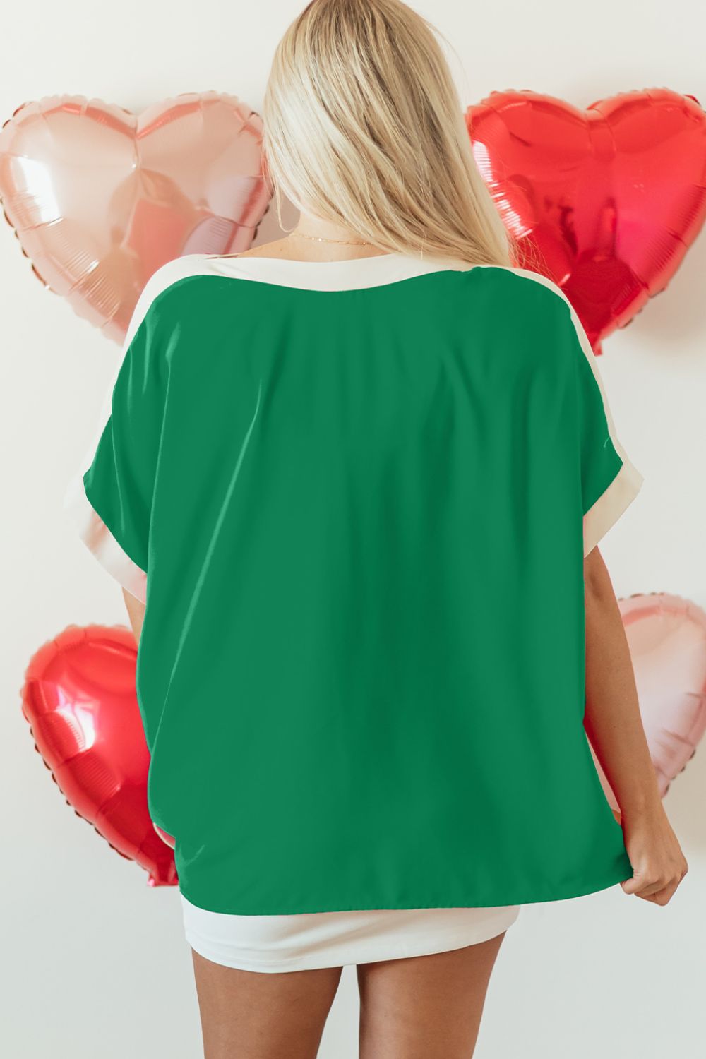 Boat Neck Half Sleeve Blouse - Classique Collection