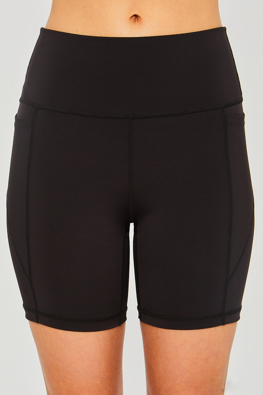 Love Tree High Waist Seam Detail Active Shorts - Classique Collection