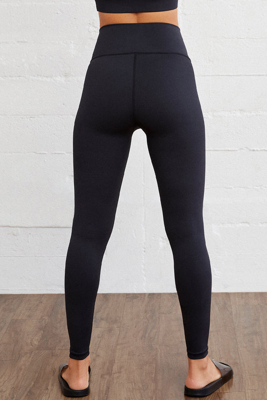 Black Arched Waist Seamless Active Leggings ClassiQ