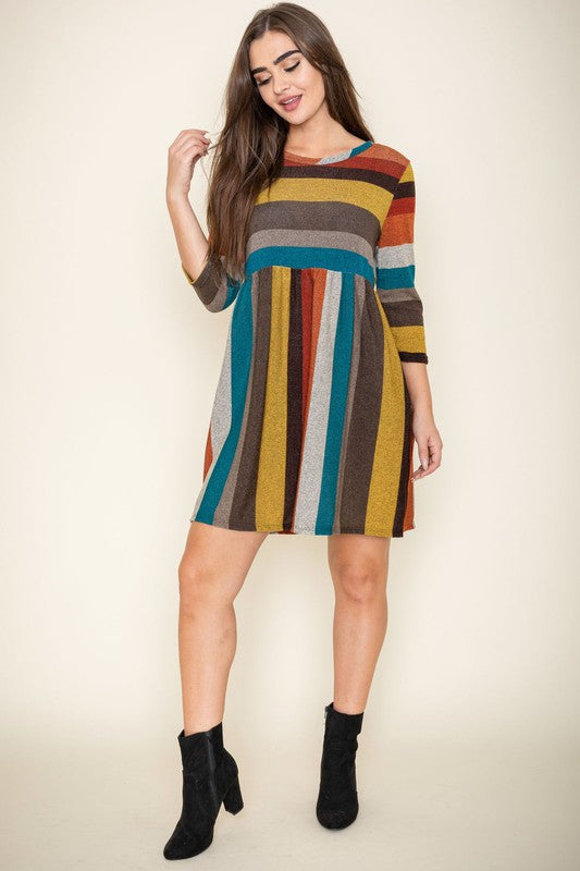 Multi Color Mini Dress - Classique Collection