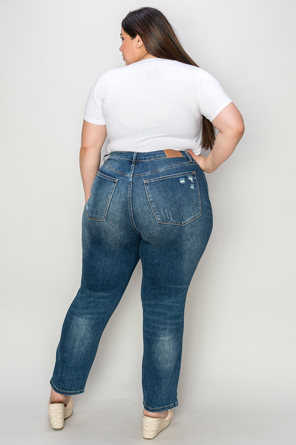 Judy Blue Full Size Tummy Control High Waist Slim Jeans - Classique Collection