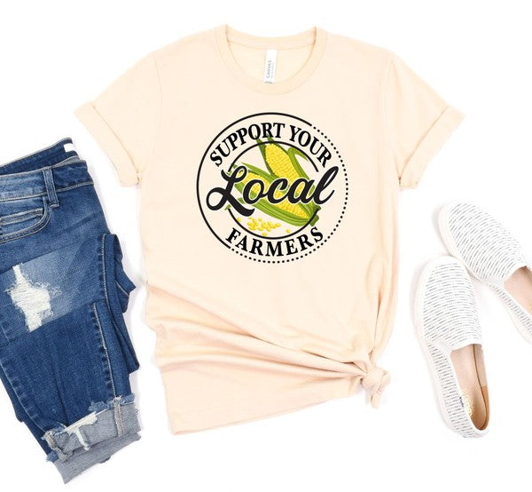 Corn - Support Local Famers Graphic Tee - Classique Collection