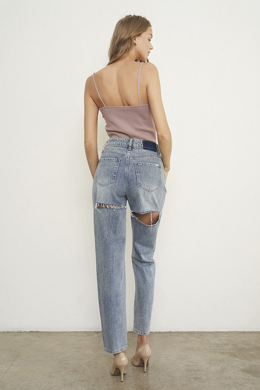 High Waist Straight Jeans - Classique Collection