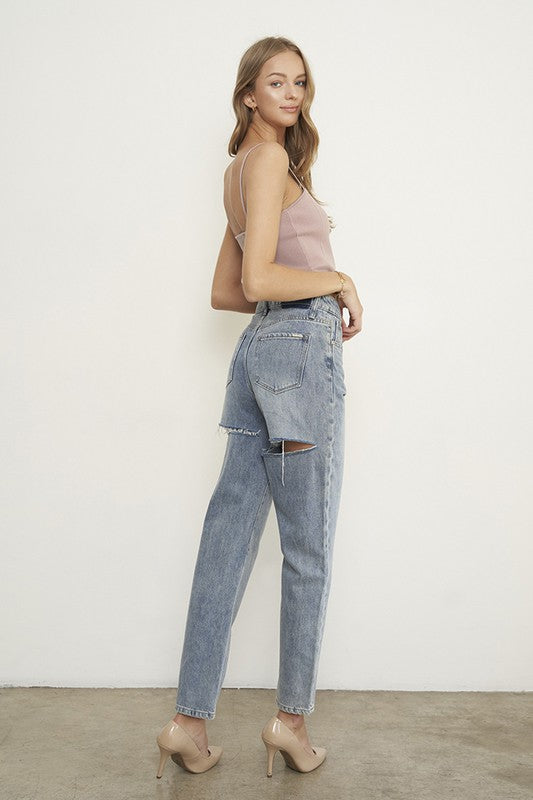High Waist Straight Jeans - Classique Collection