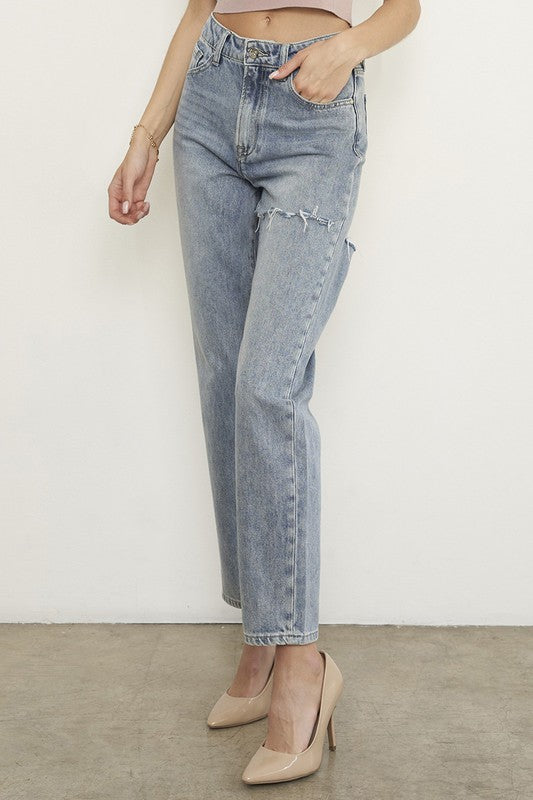 High Waist Straight Jeans - Classique Collection