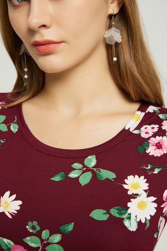 Womens Summer Casual Floral Maxi Dress With Pocket - Classique Collection