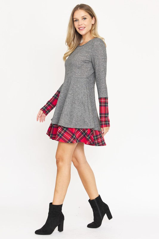Layered Fit And Flare Dress - Classique Collection