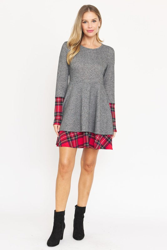 Layered Fit And Flare Dress - Classique Collection