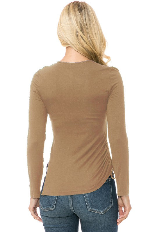 Womens Knit Long Sleeve TOP - Classique Collection