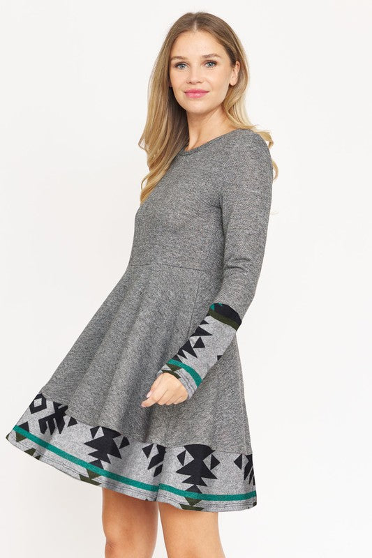 Layered Fit And Flare Dress - Classique Collection