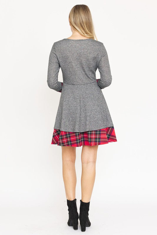 Layered Fit And Flare Dress - Classique Collection