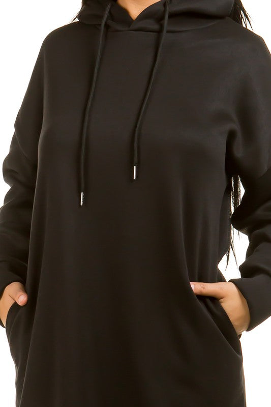 SEXY LONG MAXI HOODIE DRESS - Classique Collection