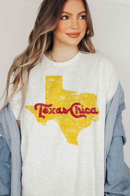 TEXAS CHICA GRAPHIC TEE / T-SHIRT - Classique Collection