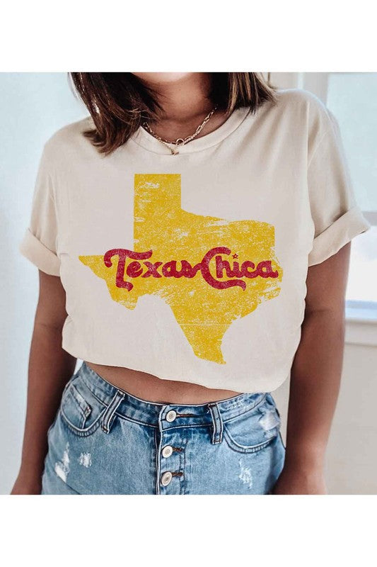 TEXAS CHICA GRAPHIC TEE / T-SHIRT - Classique Collection