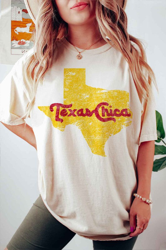 TEXAS CHICA GRAPHIC PLUS SIZE TEE / T-SHIRT - Classique Collection