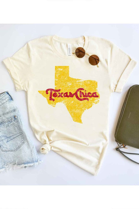 TEXAS CHICA GRAPHIC PLUS SIZE TEE / T-SHIRT - Classique Collection