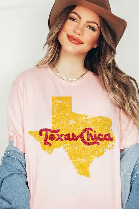 TEXAS CHICA GRAPHIC PLUS SIZE TEE / T-SHIRT - Classique Collection