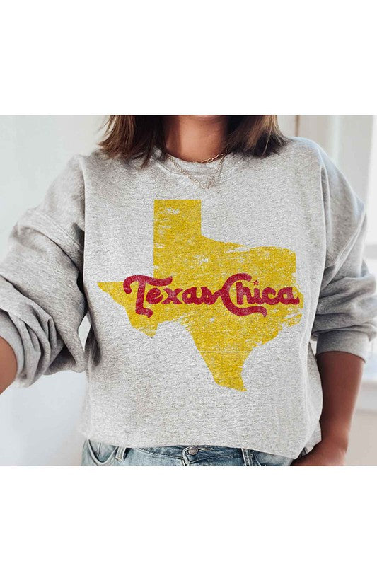 TEXAS CHICA GRAPHIC SWEATSHIRT - Classique Collection