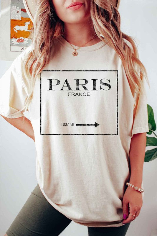 PARIS FRANCE GRAPHIC PLUS SIZE TEE / T-SHIRT - Classique Collection