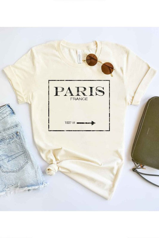 PARIS FRANCE GRAPHIC PLUS SIZE TEE / T-SHIRT - Classique Collection