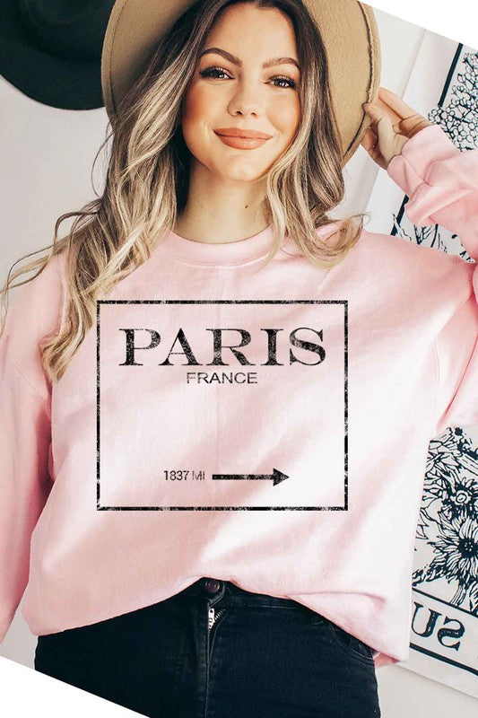 PARIS FRANCE GRAPHIC SWEATSHIRT - Classique Collection