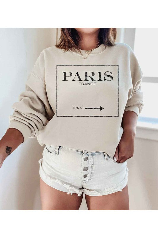 PARIS FRANCE GRAPHIC SWEATSHIRT - Classique Collection