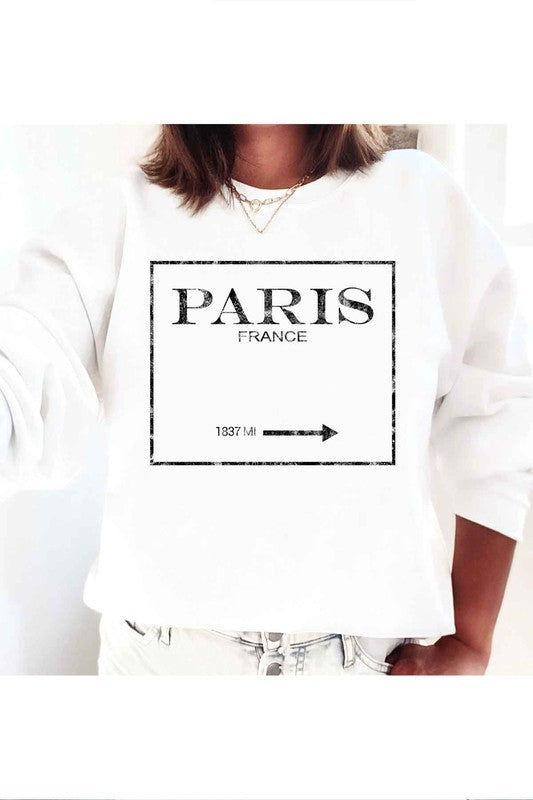 PARIS FRANCE GRAPHIC SWEATSHIRT - Classique Collection