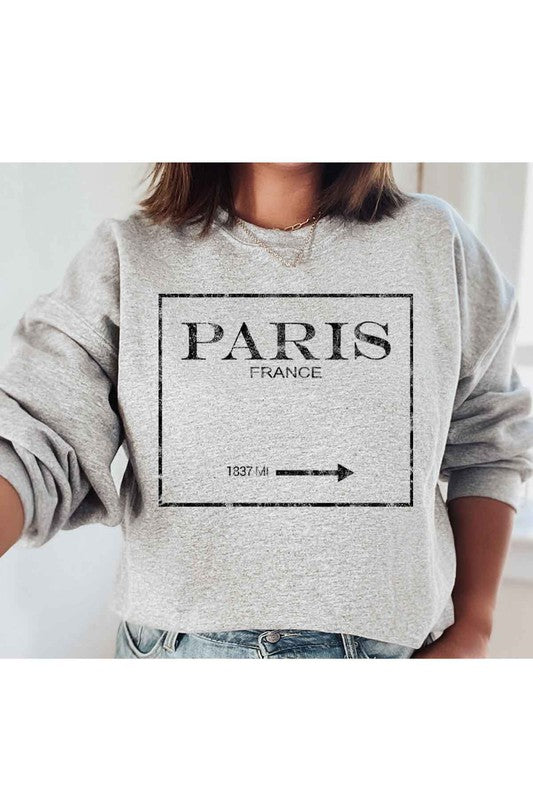 PARIS FRANCE GRAPHIC SWEATSHIRT - Classique Collection