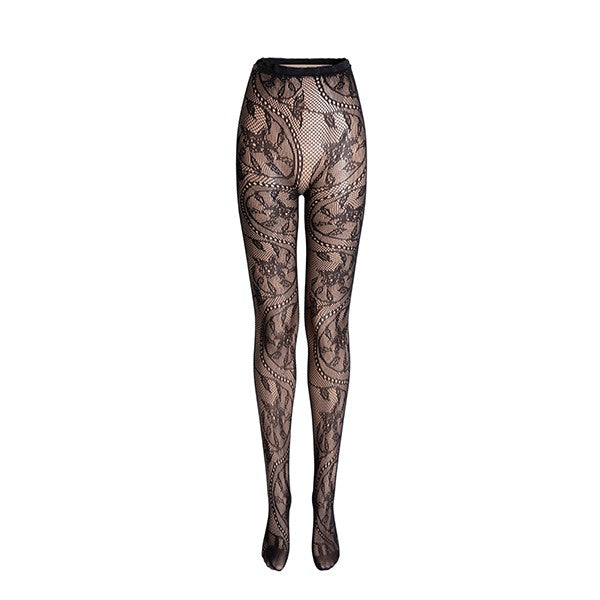 HIGH RISE PANTY HOSE WITH DESIGNS - Classique Collection