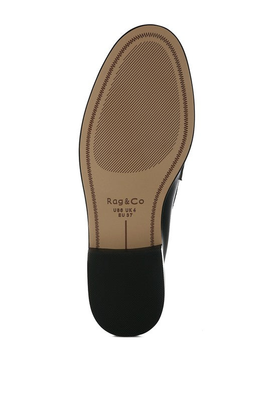 Raisa Stud Embellished Penny Loafers - Classique Collection