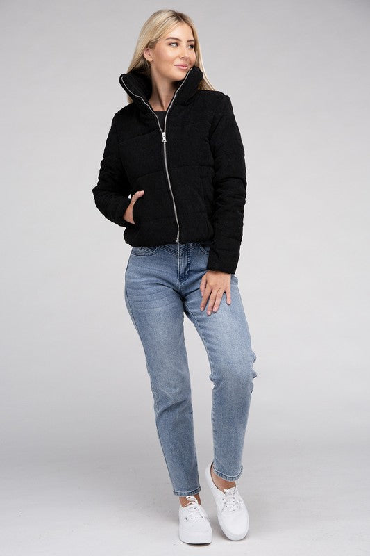 Corduroy Zip-Up Jacket - Classique Collection